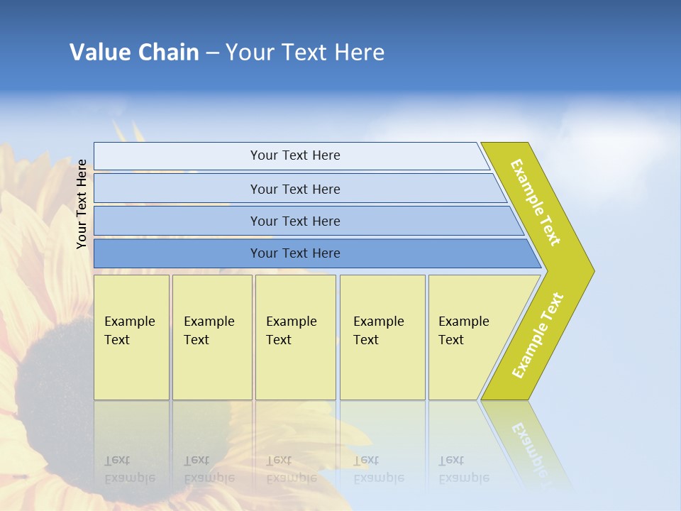 Spring Colour Sunflower PowerPoint Template