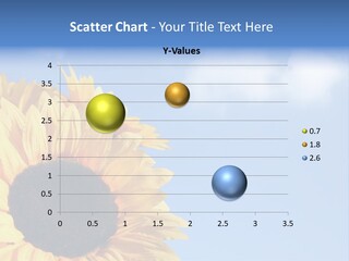 Spring Colour Sunflower PowerPoint Template