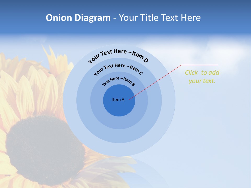 Spring Colour Sunflower PowerPoint Template