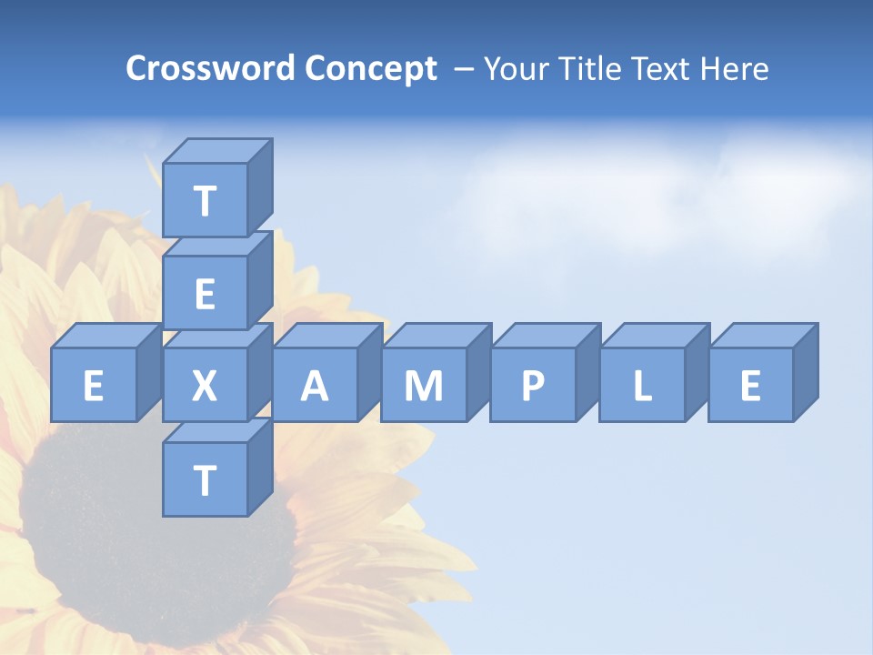 Spring Colour Sunflower PowerPoint Template