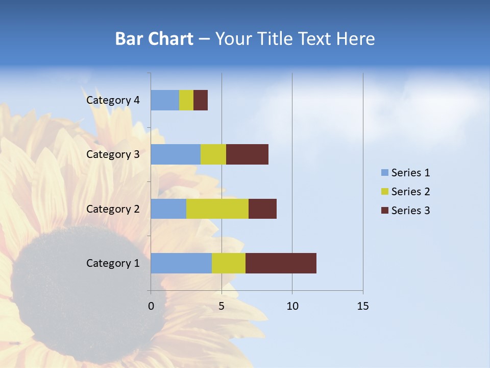 Spring Colour Sunflower PowerPoint Template