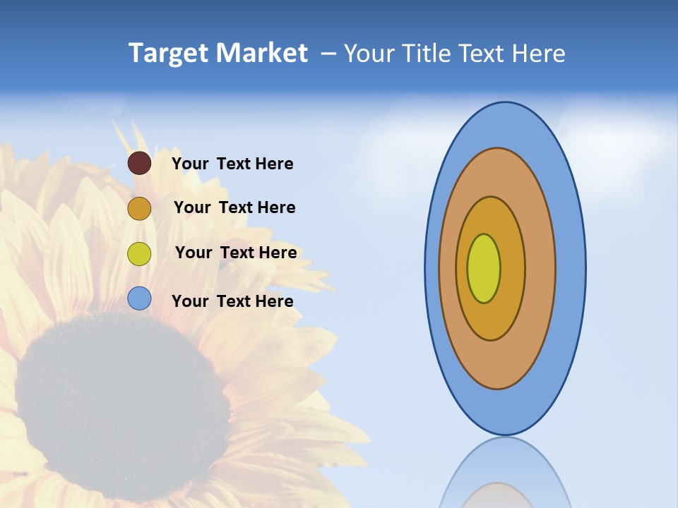Spring Colour Sunflower PowerPoint Template