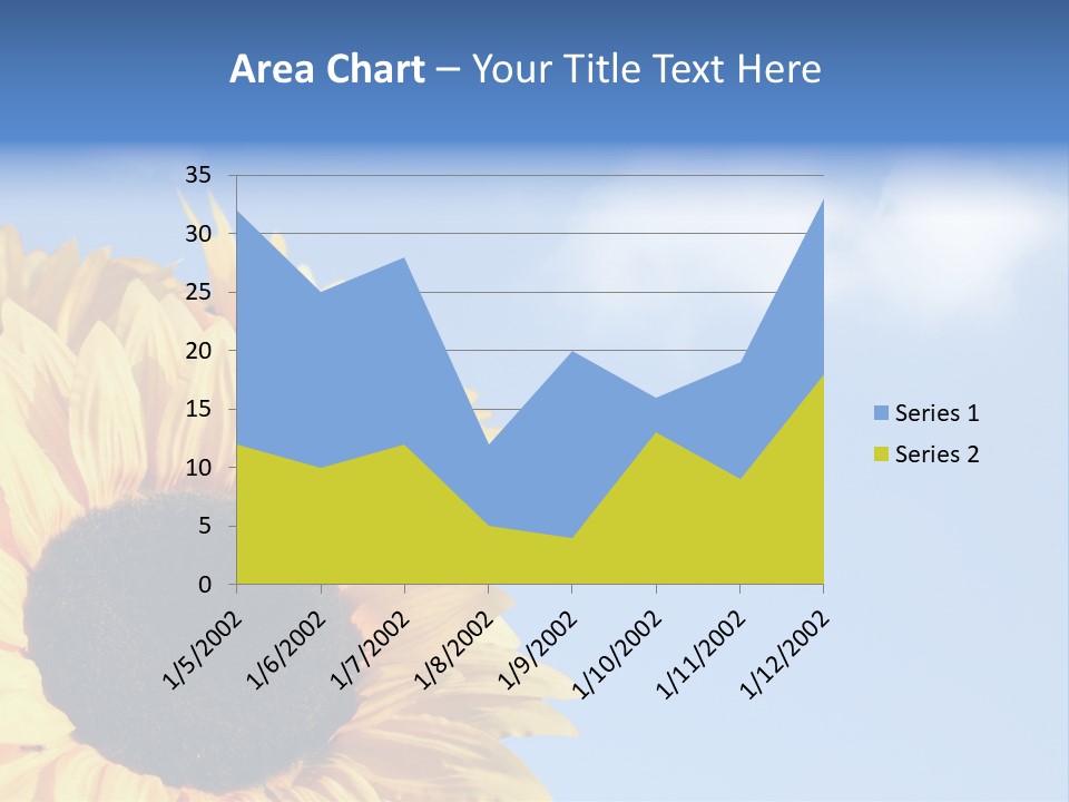 Spring Colour Sunflower PowerPoint Template
