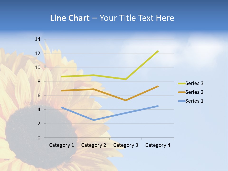 Spring Colour Sunflower PowerPoint Template