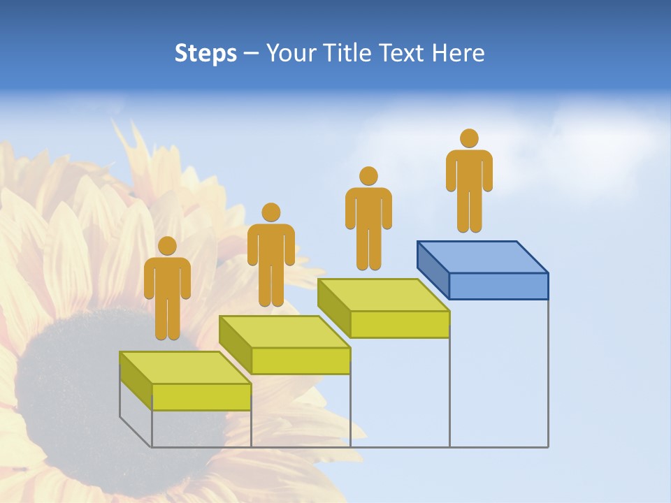 Spring Colour Sunflower PowerPoint Template