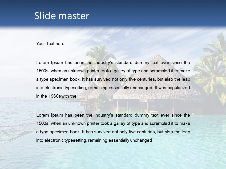 Infinity Cloud Tropical PowerPoint Template