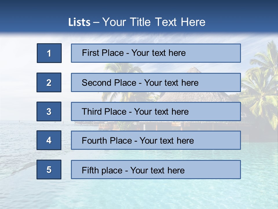 Infinity Cloud Tropical PowerPoint Template