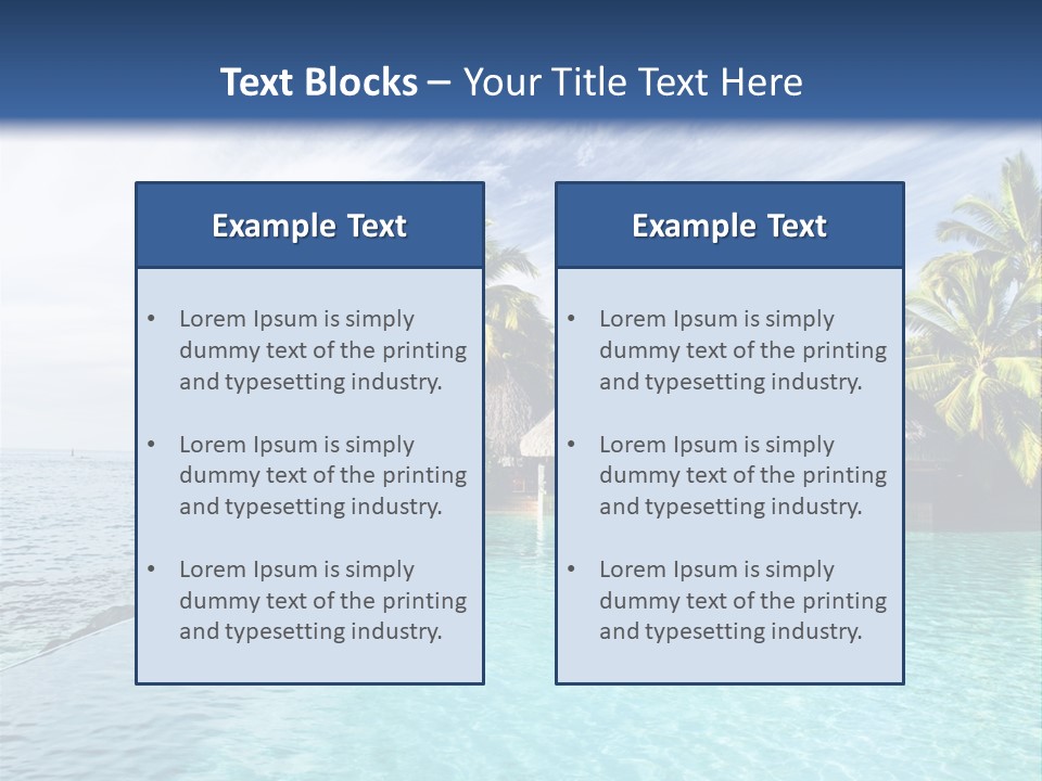 Infinity Cloud Tropical PowerPoint Template