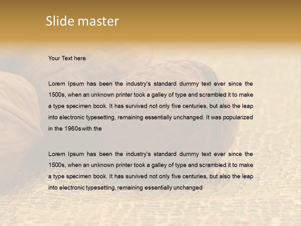 Nutty Nature Fruit PowerPoint Template