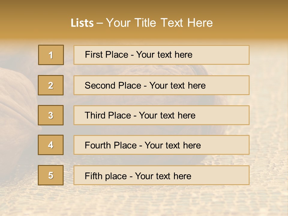 Nutty Nature Fruit PowerPoint Template