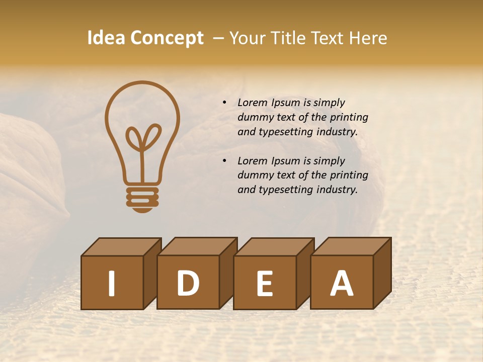 Nutty Nature Fruit PowerPoint Template