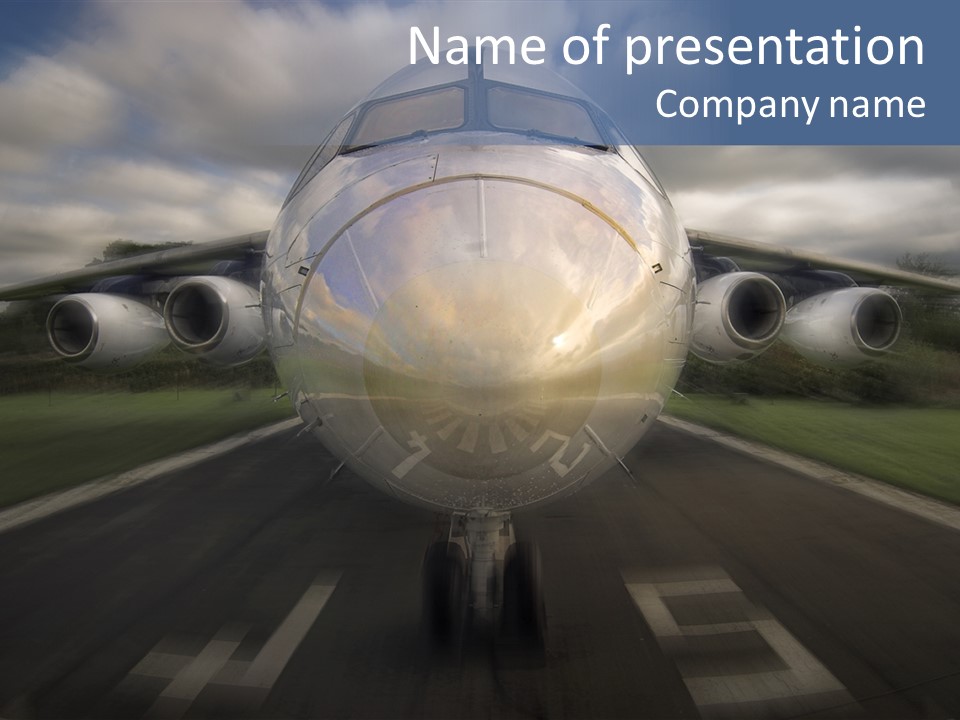 Fly Airport Holiday PowerPoint Template