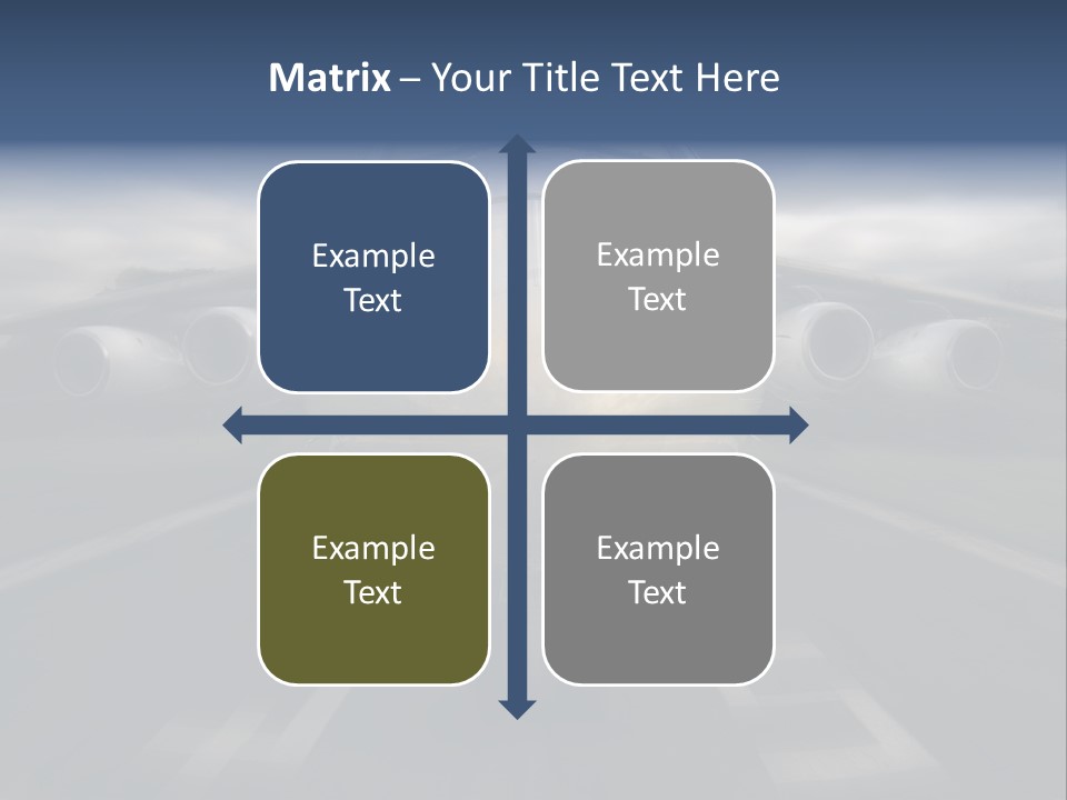 Fly Airport Holiday PowerPoint Template