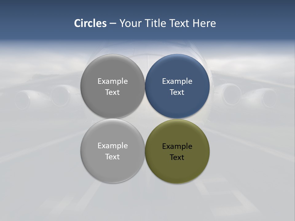 Fly Airport Holiday PowerPoint Template