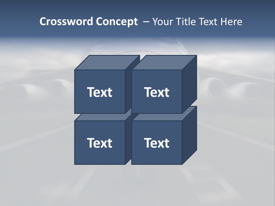 Fly Airport Holiday PowerPoint Template