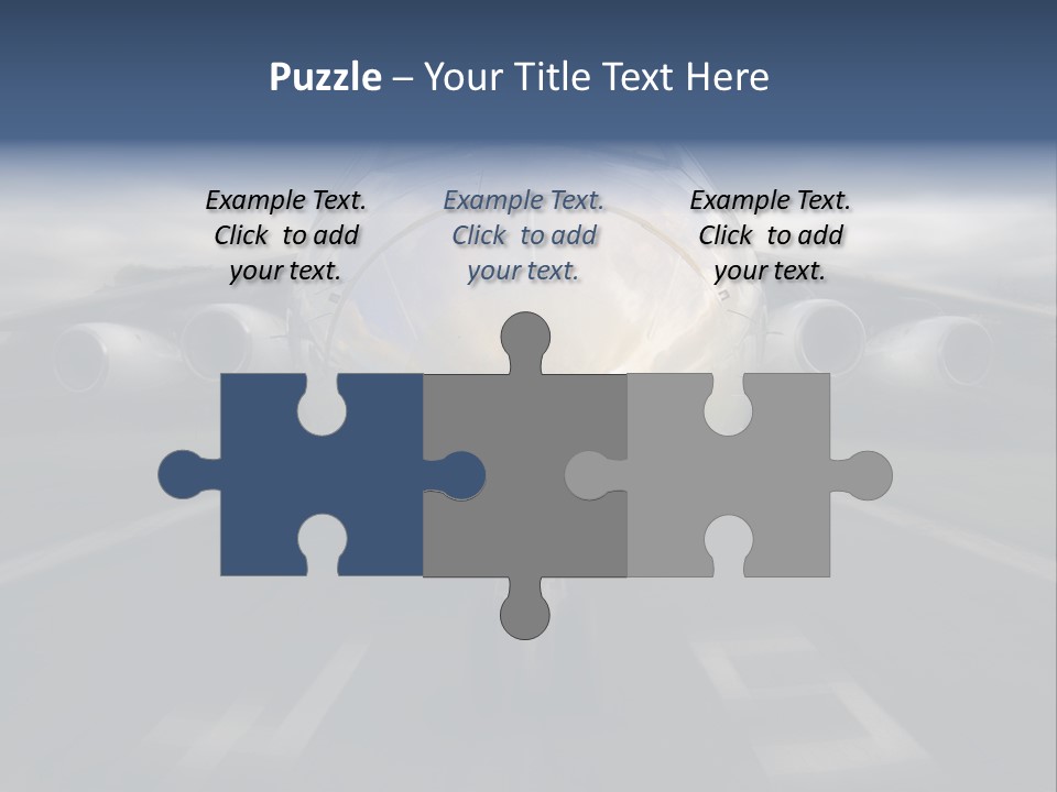 Fly Airport Holiday PowerPoint Template