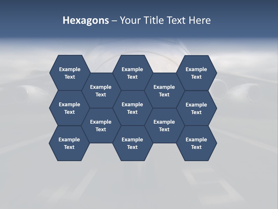 Fly Airport Holiday PowerPoint Template