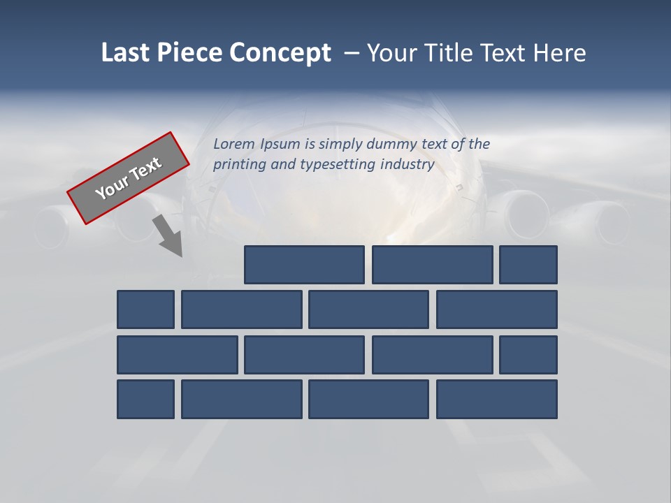 Fly Airport Holiday PowerPoint Template