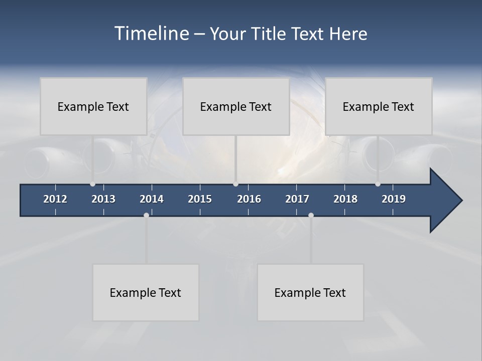 Fly Airport Holiday PowerPoint Template