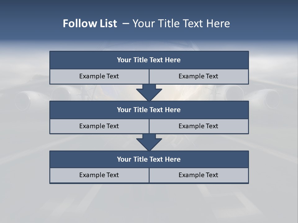Fly Airport Holiday PowerPoint Template