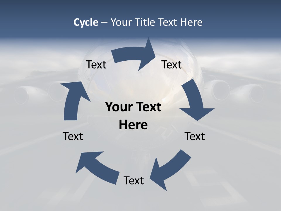 Fly Airport Holiday PowerPoint Template