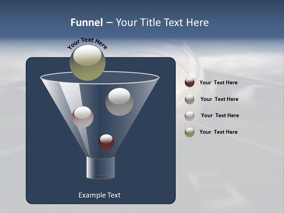 Fly Airport Holiday PowerPoint Template