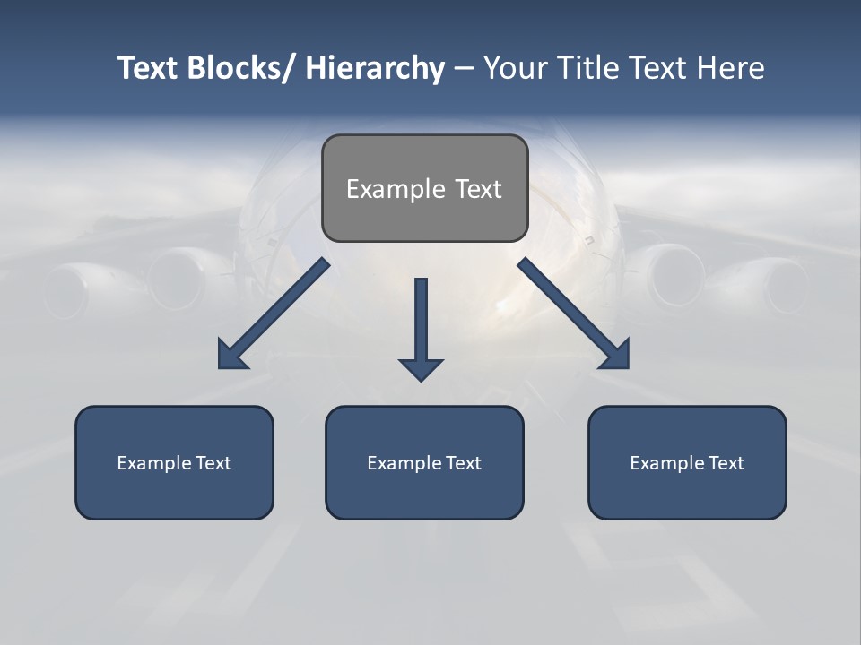 Fly Airport Holiday PowerPoint Template