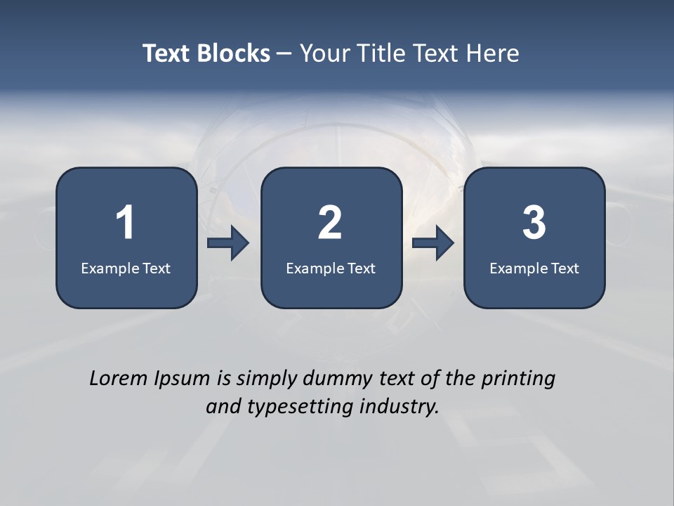 Fly Airport Holiday PowerPoint Template