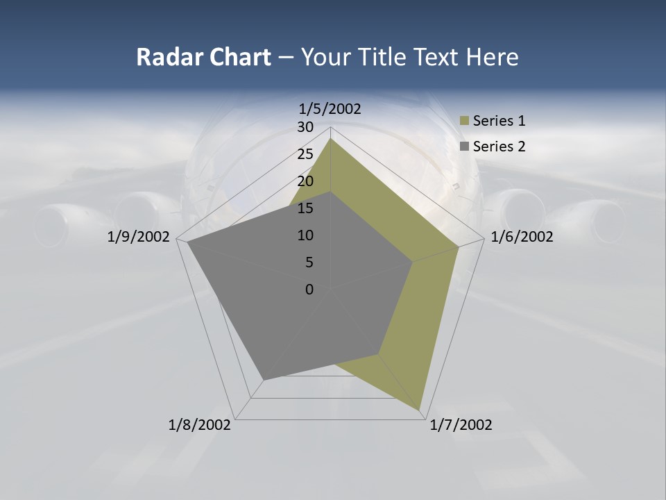 Fly Airport Holiday PowerPoint Template