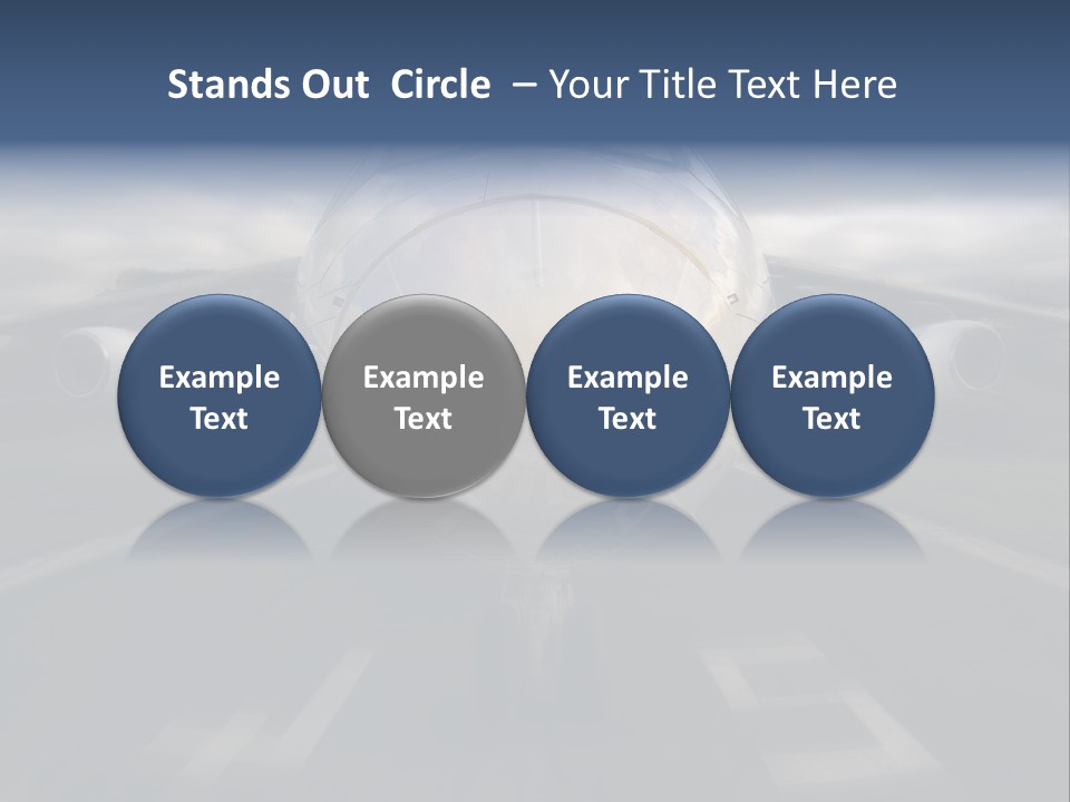 Fly Airport Holiday PowerPoint Template