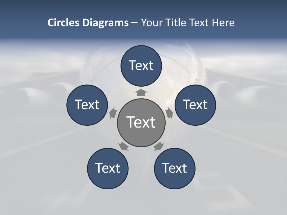 Fly Airport Holiday PowerPoint Template