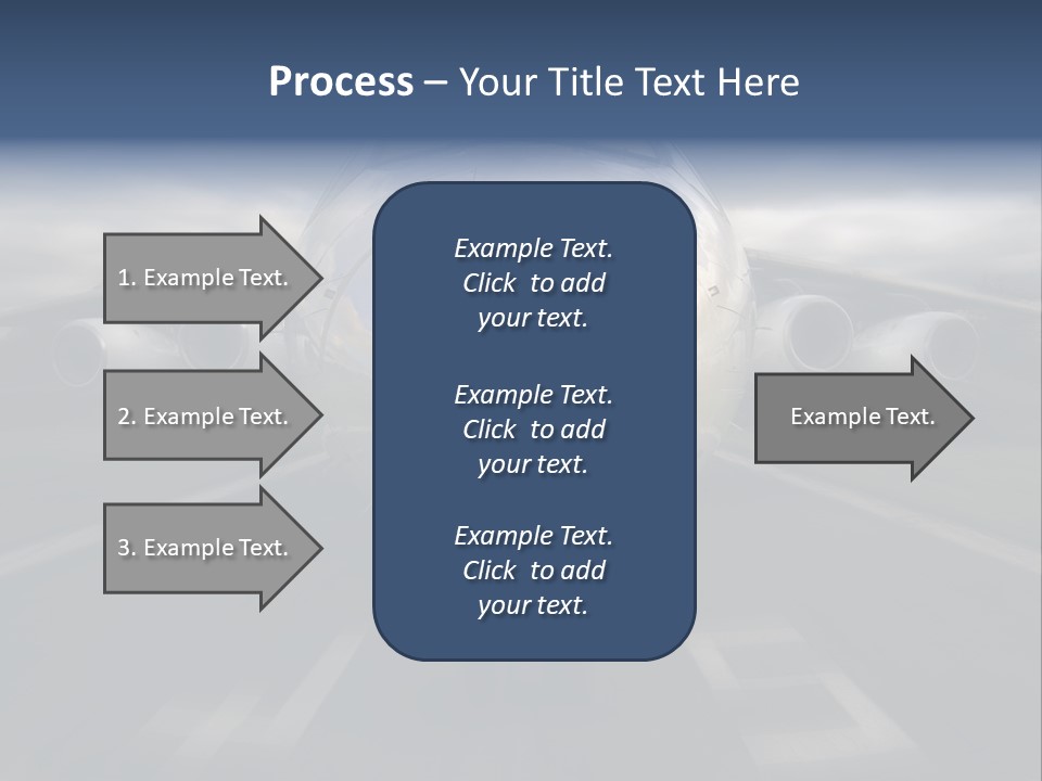 Fly Airport Holiday PowerPoint Template