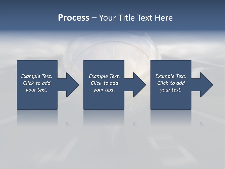 Fly Airport Holiday PowerPoint Template