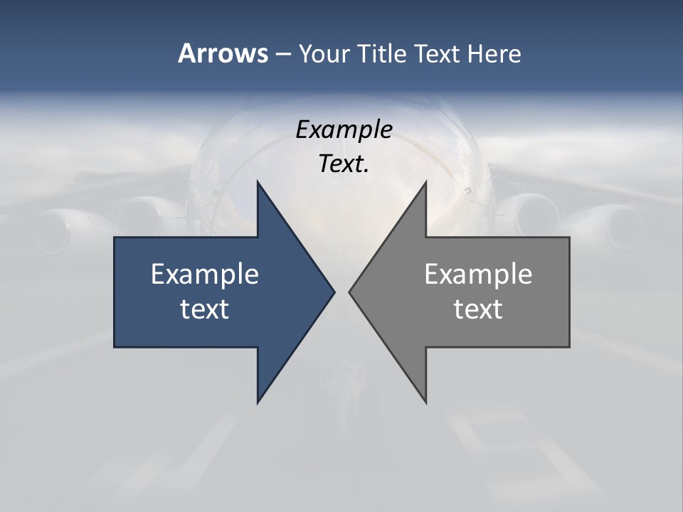 Fly Airport Holiday PowerPoint Template