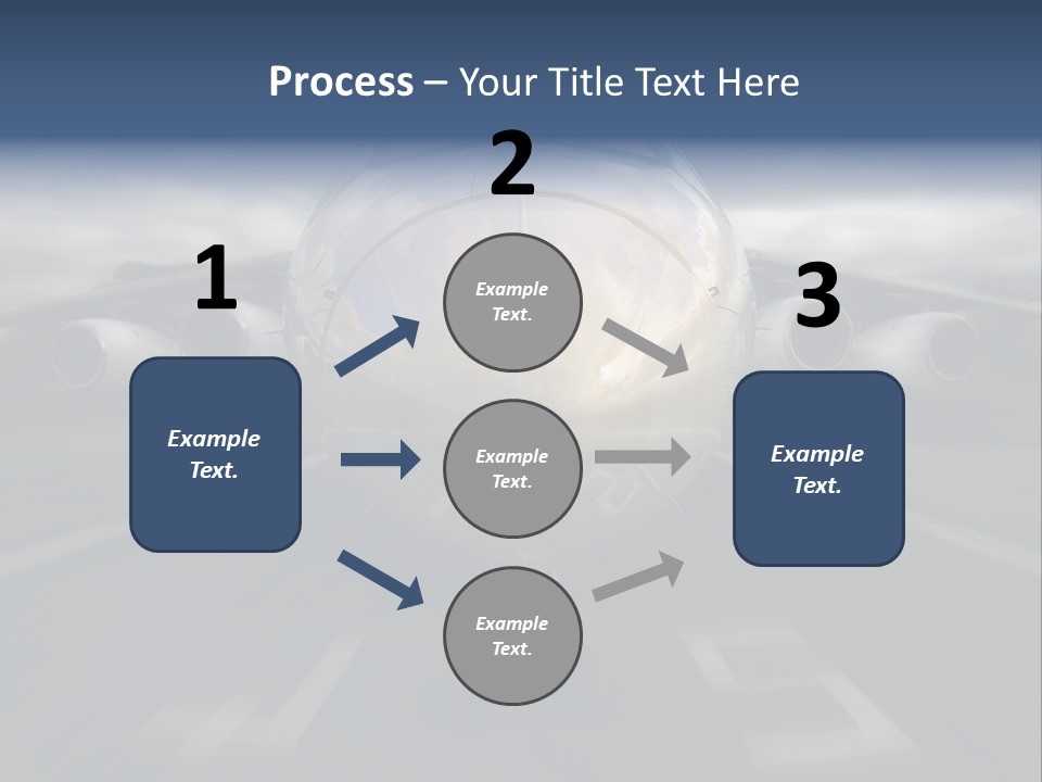 Fly Airport Holiday PowerPoint Template