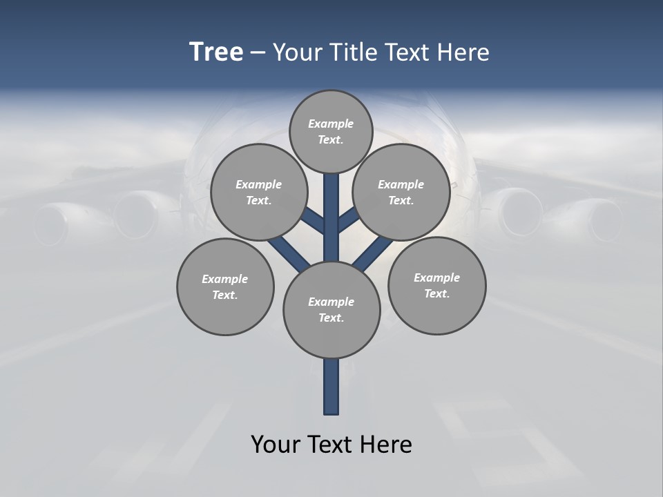 Fly Airport Holiday PowerPoint Template