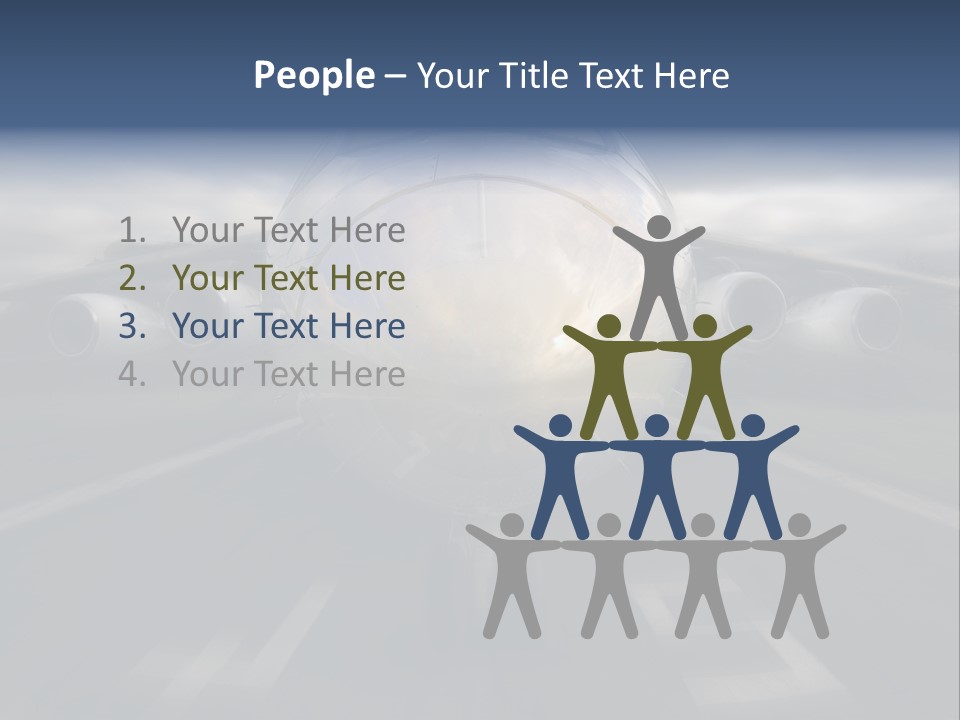 Fly Airport Holiday PowerPoint Template