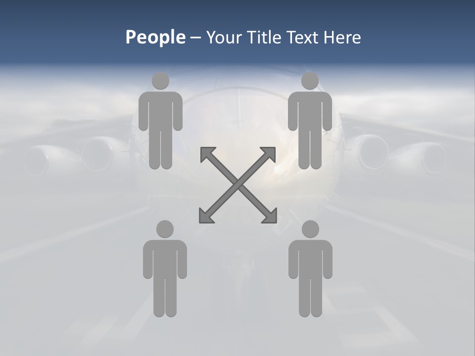 Fly Airport Holiday PowerPoint Template