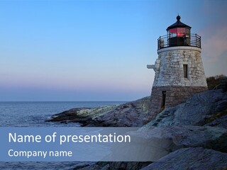 Tower Marine Light PowerPoint Template