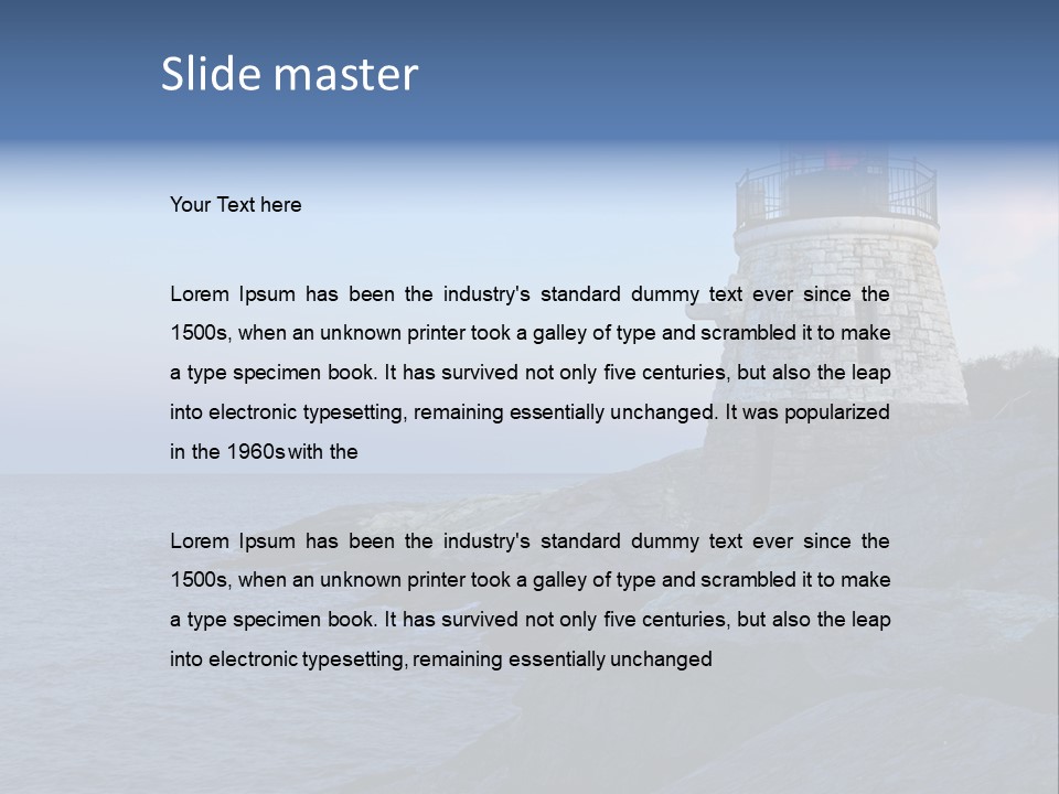 Tower Marine Light PowerPoint Template