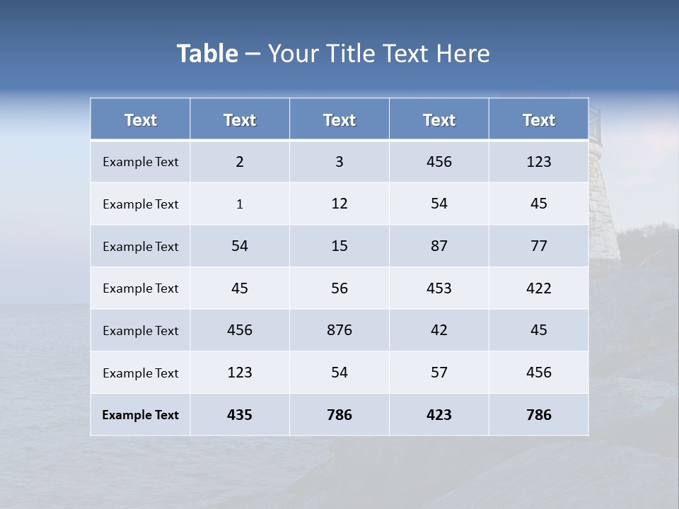 Tower Marine Light PowerPoint Template
