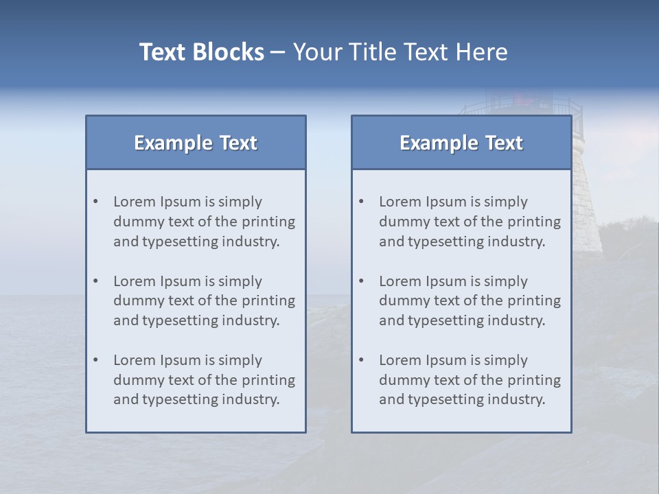 Tower Marine Light PowerPoint Template