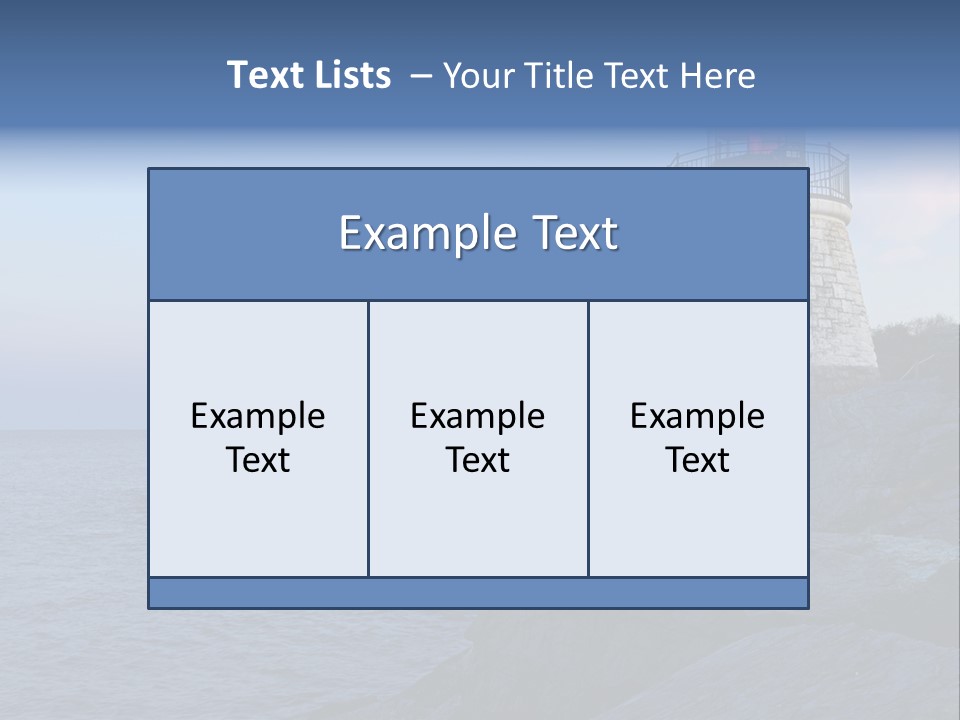 Tower Marine Light PowerPoint Template