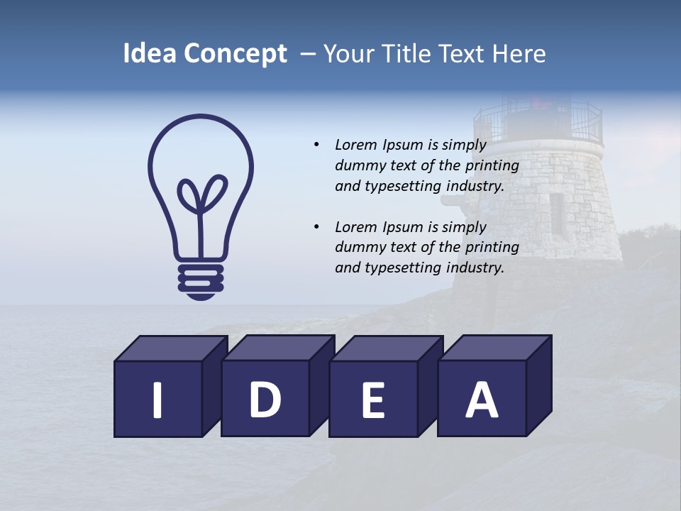 Tower Marine Light PowerPoint Template