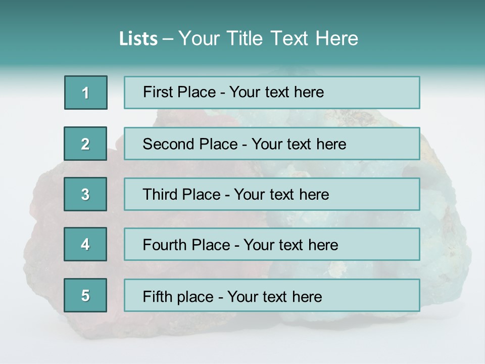 Blue Geology Mineral PowerPoint Template