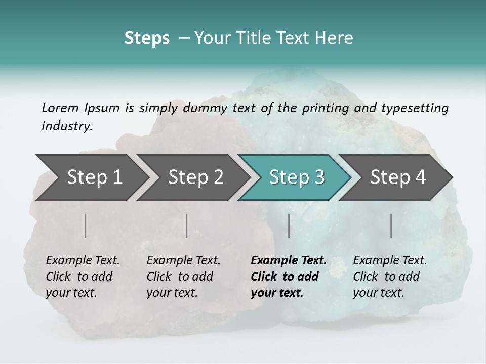 Blue Geology Mineral PowerPoint Template