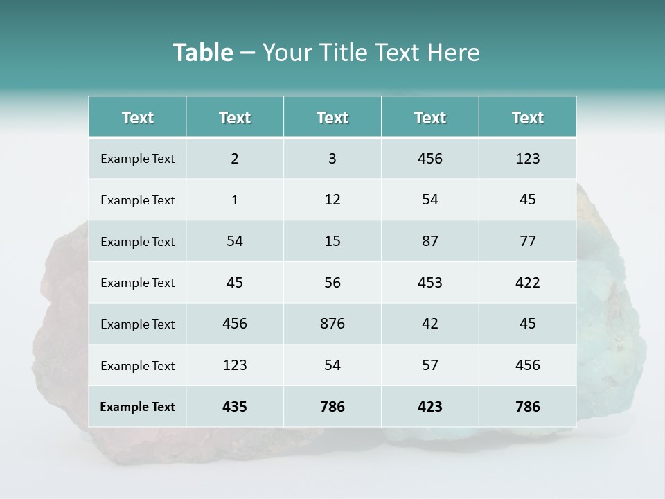 Blue Geology Mineral PowerPoint Template