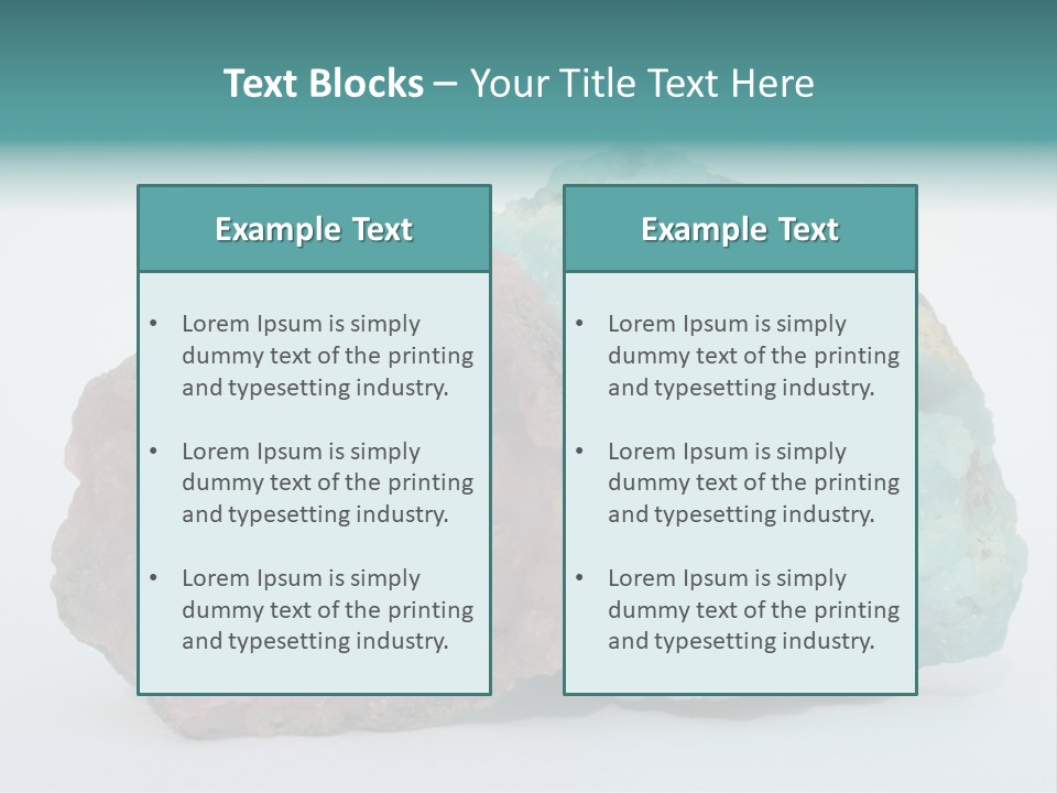 Blue Geology Mineral PowerPoint Template