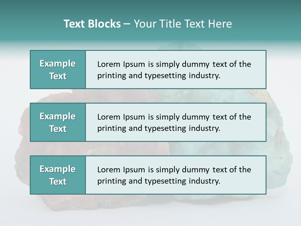 Blue Geology Mineral PowerPoint Template