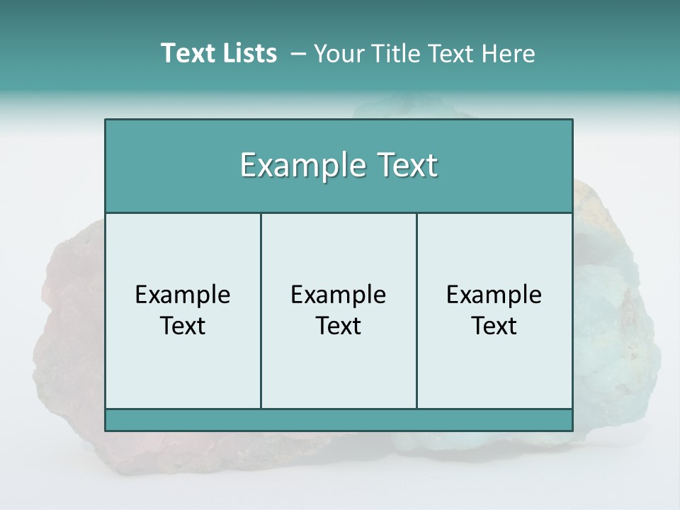 Blue Geology Mineral PowerPoint Template